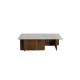 Coffee Table Flavio - Walnut Walnut Hanah Home Coffee Table Flavio - Walnut Walnut