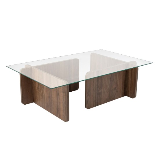 Coffee Table Flavio - Walnut Walnut Hanah Home Coffee Table Flavio - Walnut Walnut
