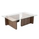 Coffee Table Flavio - Walnut Walnut Hanah Home Coffee Table Flavio - Walnut Walnut