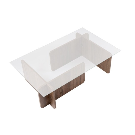 Coffee Table Flavio - Walnut Walnut Hanah Home Coffee Table Flavio - Walnut Walnut