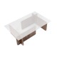 Coffee Table Flavio - Walnut Walnut Hanah Home Coffee Table Flavio - Walnut Walnut