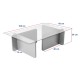 Coffee Table Flavio - Walnut Walnut Hanah Home Coffee Table Flavio - Walnut Walnut