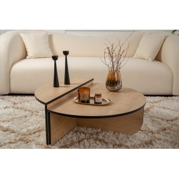 Coffee Table Orion - Honey Oak, Black Honey Oak
Black