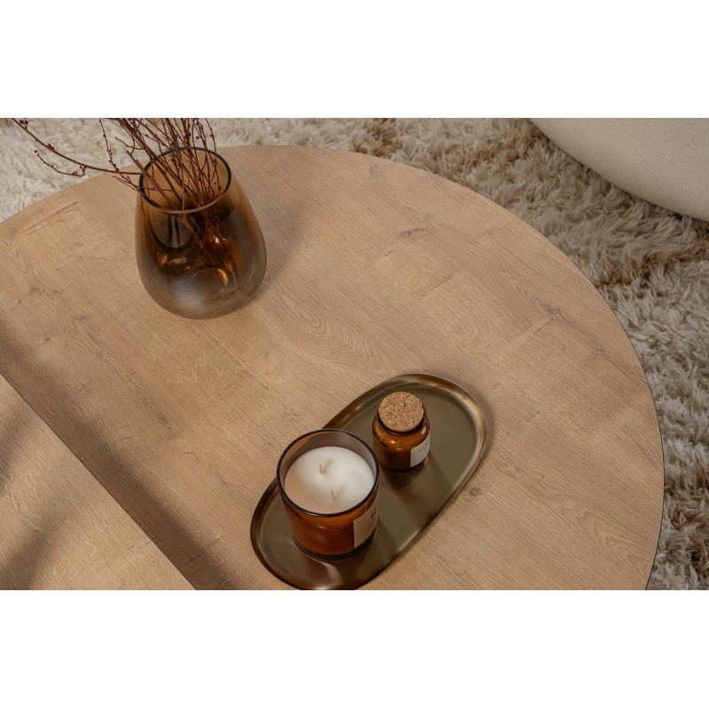Hanah Home Coffee Table Orion - Honey Oak, Black Honey Oak
Black