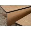 Hanah Home Coffee Table Orion - Honey Oak, Black Honey Oak
Black