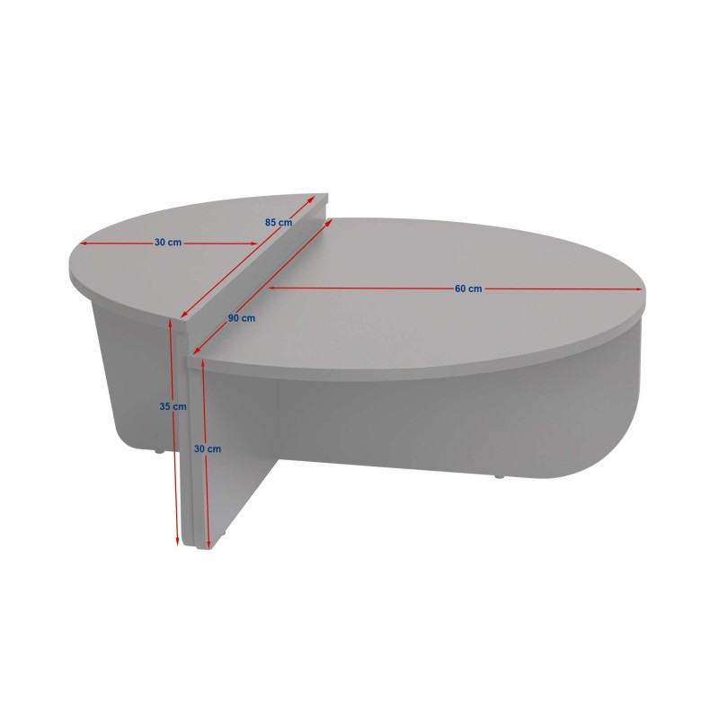 Coffee Table Orion - Wood White, Wood Black Wood White
Wood Black