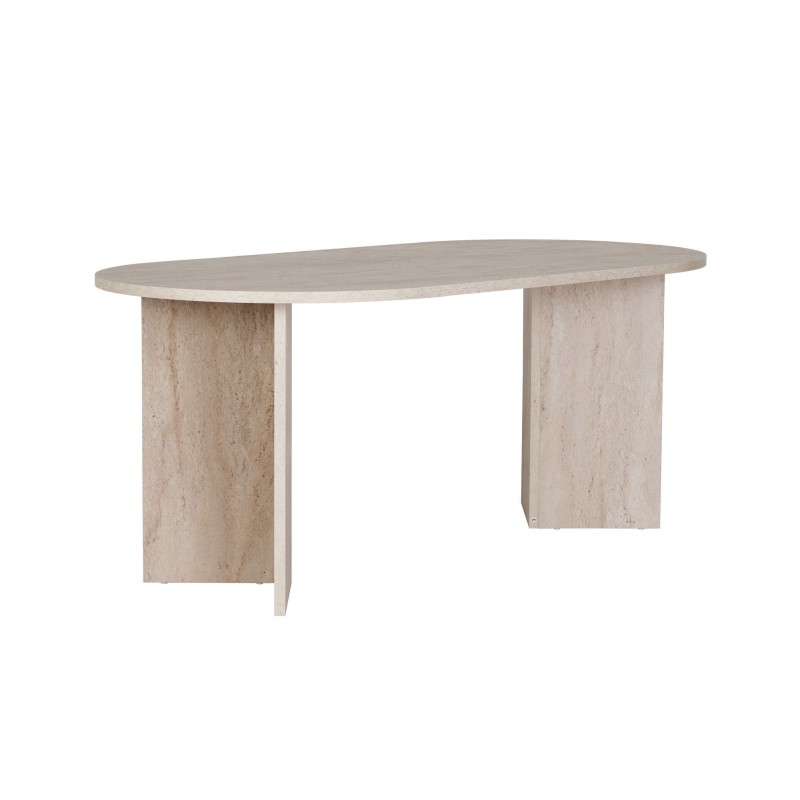 Dining Table Sablin - Travertine Travertine