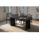 Dining Table Sablin - Wood Black Wood Black Dining Table Sablin - Wood Black Wood Black