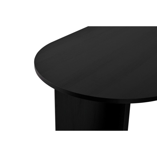 Dining Table Sablin - Wood Black Wood Black Dining Table Sablin - Wood Black Wood Black