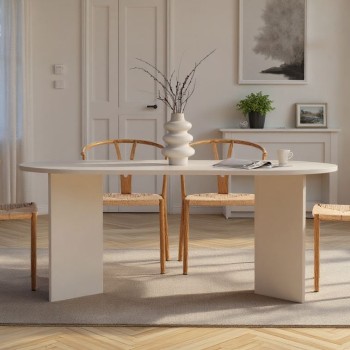 Dining Table Sablin - Wood White Wood White
