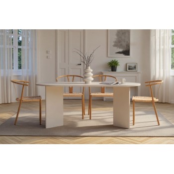 Dining Table Sablin - Wood White Wood White
