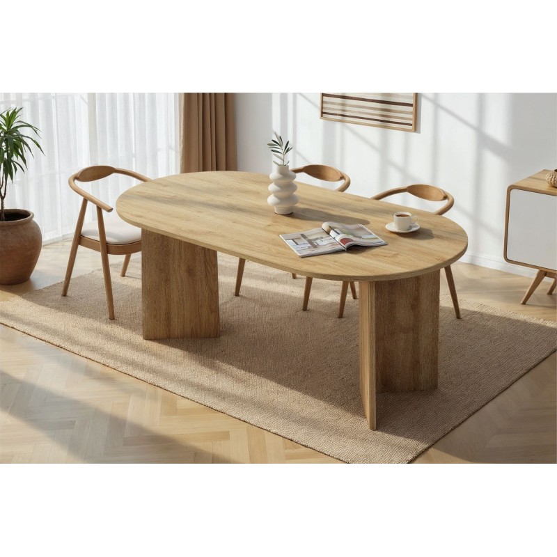 Dining Table Sablin - Cadiz Oak Cadiz Oak