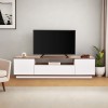 TV Stand Veramont - White, Walnut White
Walnut