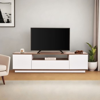TV Stand Veramont - White, Walnut White
Walnut