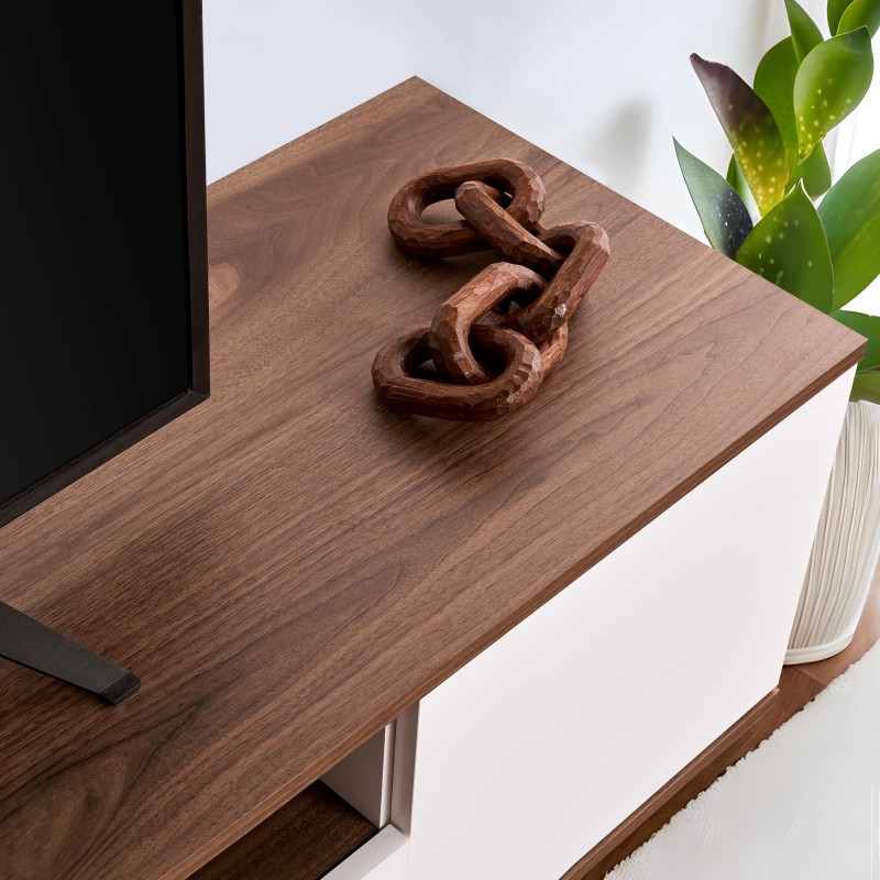 TV Stand Veramont - White, Walnut White
Walnut