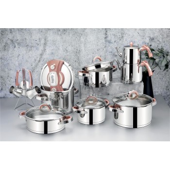Pot Set (18 Pieces) Dolce459 Silver
Rose