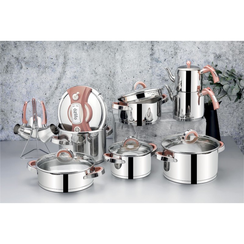 Pot Set (18 Pieces) Dolce459 Silver
Rose