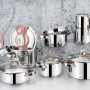 Pot Set (18 Pieces) Dolce459 Silver
Rose