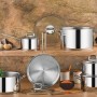 Pot Set (11 Pieces) Dilan4017 Silver