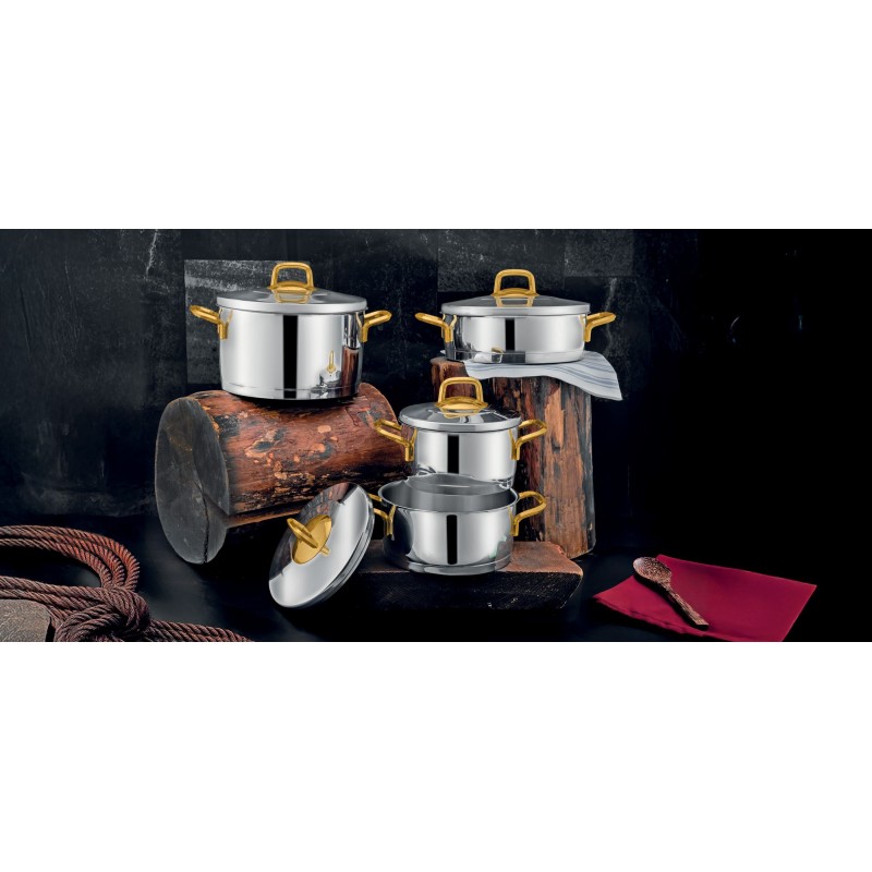 Pot Set (8 Pieces) Alya4060 Silver
Gold