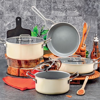 Pot Set (7 Pieces) Alba6131 Cream