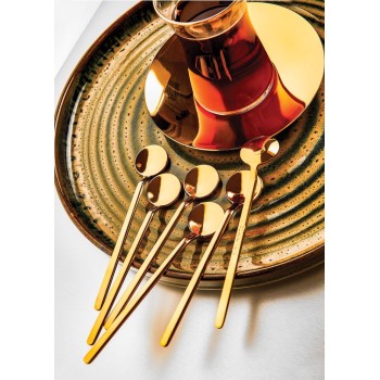Tea Spoon Set (6 Pieces) Zen877 Gold