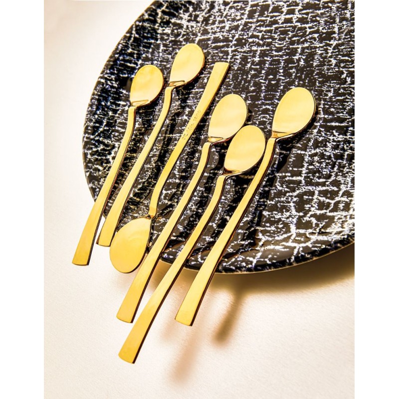 Tea Spoon Set (6 Pieces) Zen358 Gold