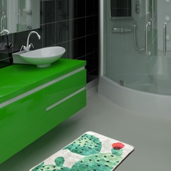 Bathmat Green Djt Multicolor