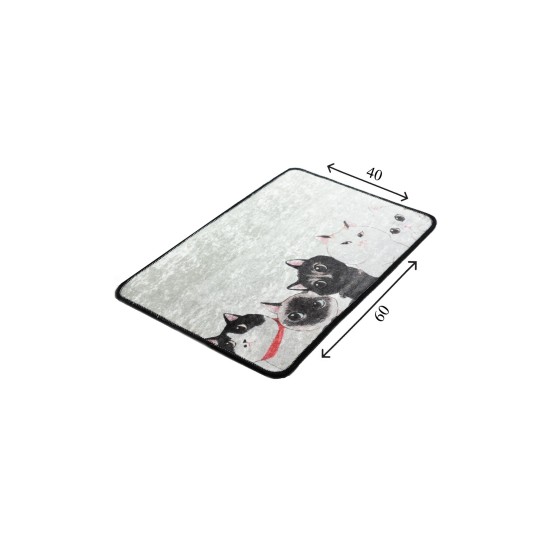Lessentiel Bathmat Angry Cats Djt Multicolor