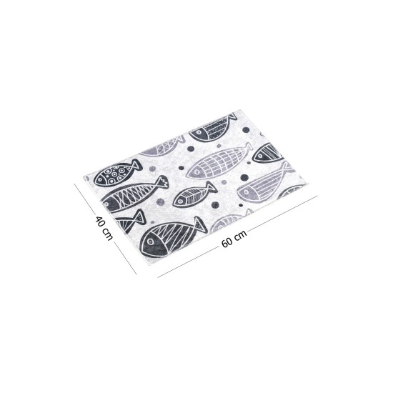 Lessentiel Bathmat Fish Djt - White (40 x 60) Multicolor