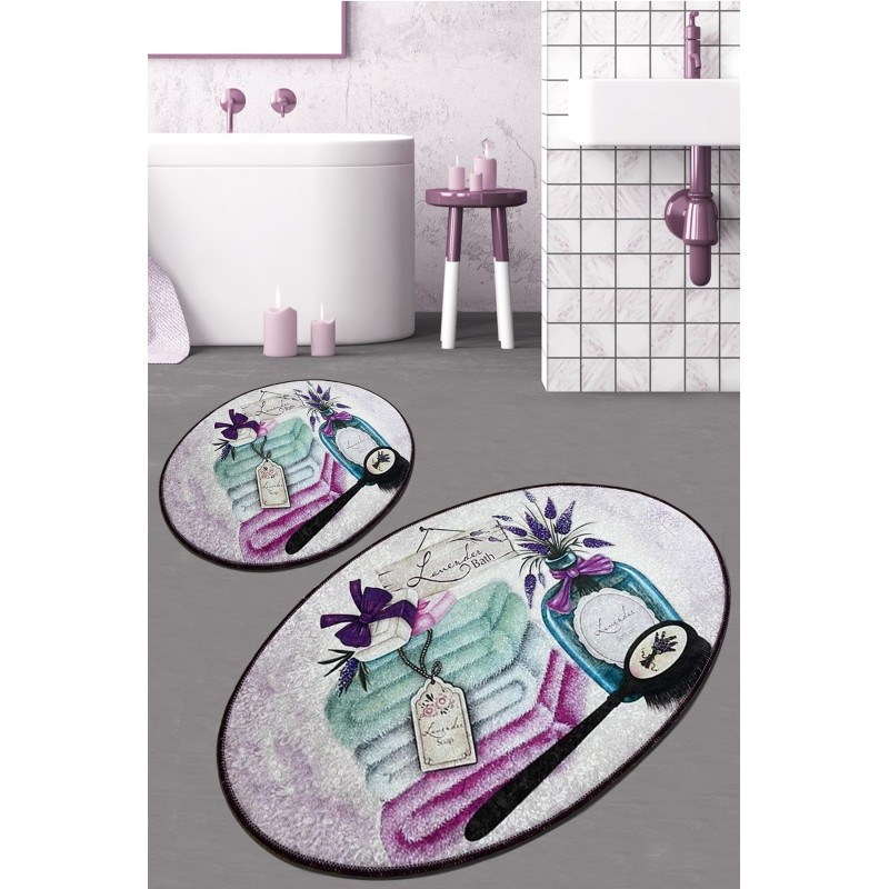 Lessentiel Bathmat Set (2 Pieces) Lavanta Djt Multicolor