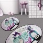 Bathmat Set (2 Pieces) Lavanta Djt Multicolor