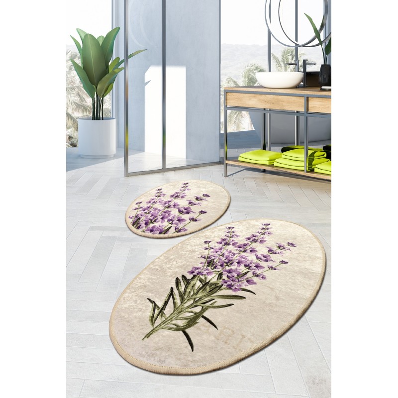 Lessentiel Bathmat Set (2 Pieces) Lavender Djt Multicolor