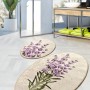Bathmat Set (2 Pieces) Lavender Djt Multicolor