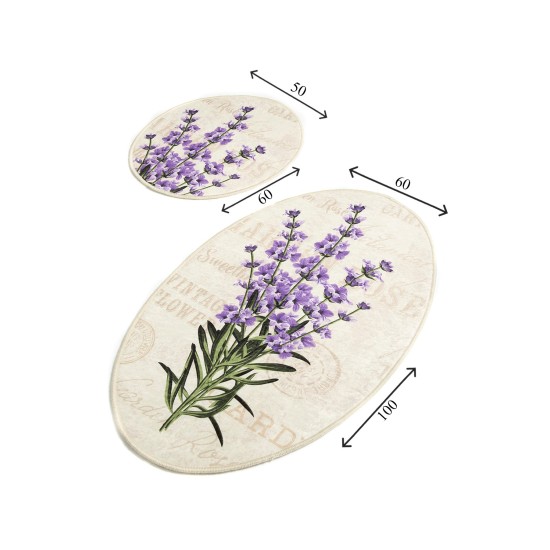 Bathmat Set (2 Pieces) Lavender Djt Multicolor Lessentiel Bathmat Set (2 Pieces) Lavender Djt Multicolor