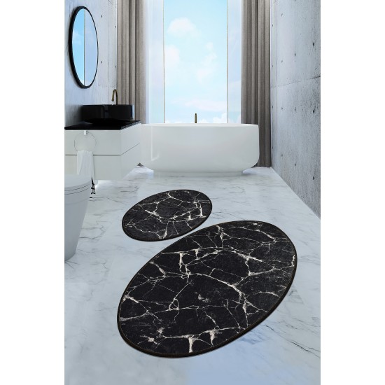 Bathmat Set (2 Pieces) Marble Djt Multicolor Lessentiel Bathmat Set (2 Pieces) Marble Djt Multicolor