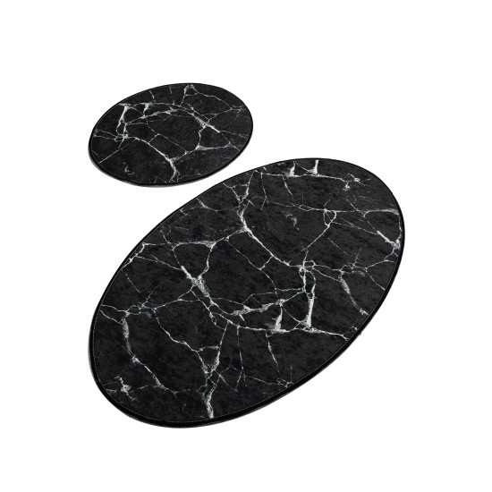 Bathmat Set (2 Pieces) Marble Djt Multicolor Lessentiel Bathmat Set (2 Pieces) Marble Djt Multicolor