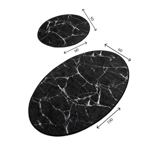 Bathmat Set (2 Pieces) Marble Djt Multicolor Lessentiel Bathmat Set (2 Pieces) Marble Djt Multicolor