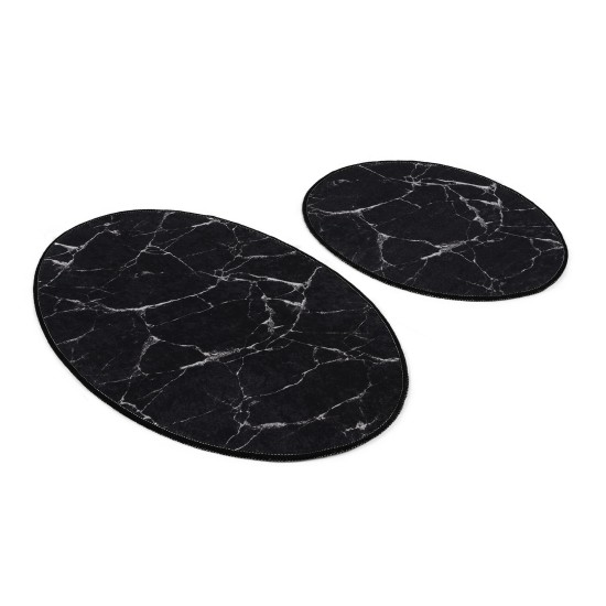 Bathmat Set (2 Pieces) Marble Djt Multicolor Lessentiel Bathmat Set (2 Pieces) Marble Djt Multicolor
