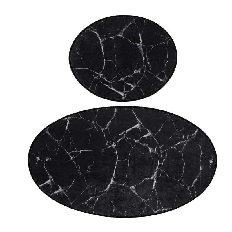 Lessentiel Bathmat Set (2 Pieces) Marble Djt Multicolor