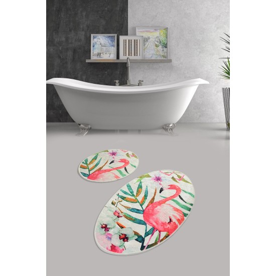 Bathmat Set (2 Pieces) Flam Djt Multicolor Lessentiel Bathmat Set (2 Pieces) Flam Djt Multicolor