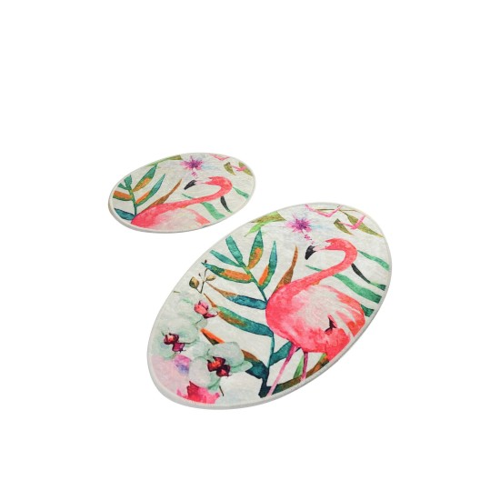 Bathmat Set (2 Pieces) Flam Djt Multicolor Lessentiel Bathmat Set (2 Pieces) Flam Djt Multicolor