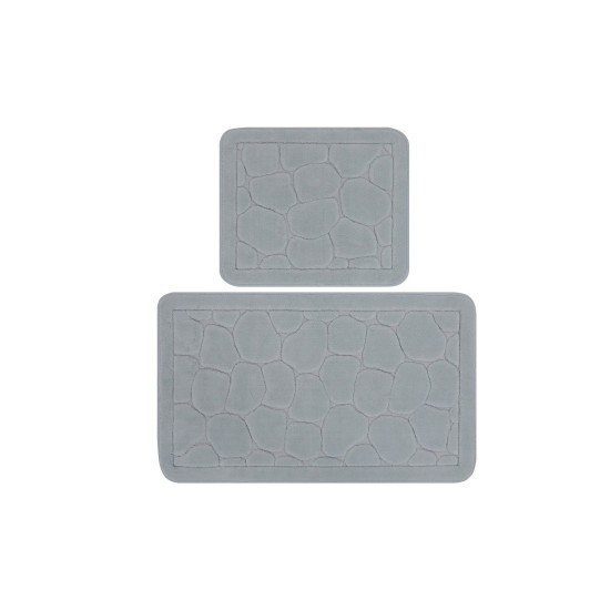 Bathmat Set (2 Pieces) Lino - Blue Multicolor Lessentiel Bathmat Set (2 Pieces) Lino - Blue Multicolor