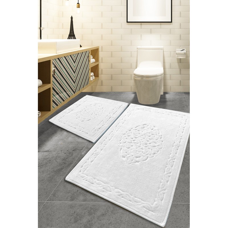 Lessentiel Bathmat Set (2 Pieces) Elite - Ecru Multicolor