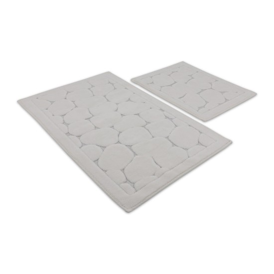 Bathmat Set (2 Pieces) Lino - Ecru Multicolor Lessentiel Bathmat Set (2 Pieces) Lino - Ecru Multicolor