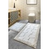 Lessentiel Bathmat Set (2 Pieces) Stone - Ecru Multicolor
