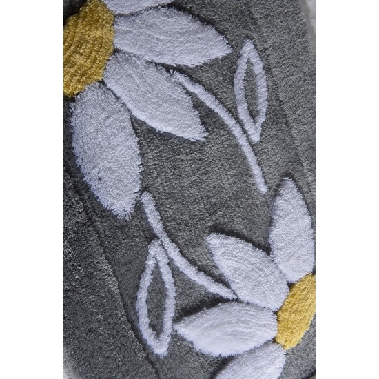 Acrylic Bathmat Set (2 Pieces) Daisy - Grey Multicolor Lessentiel Acrylic Bathmat Set (2 Pieces) Daisy - Grey Multicolor