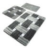 Lessentiel Acrylic Bathmat Set (3 Pieces) Piazza - Grey Multicolor