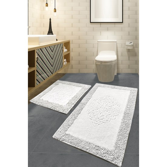 Bathmat Set (2 Pieces) Piante - Ecru Multicolor Lessentiel Bathmat Set (2 Pieces) Piante - Ecru Multicolor