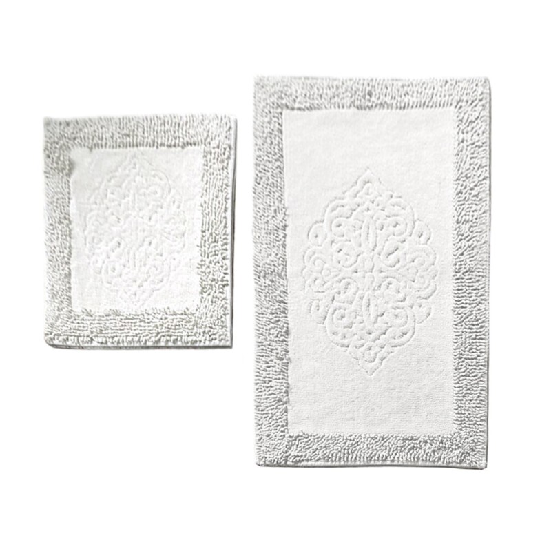 Lessentiel Bathmat Set (2 Pieces) Piante - Ecru Multicolor